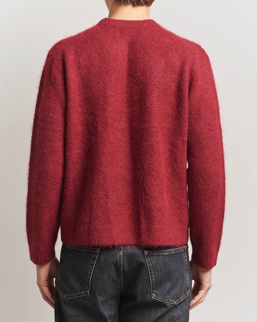Herren | Pullover | NN07 | Russell Alpaca Knitted Crew Neck Cranberry
