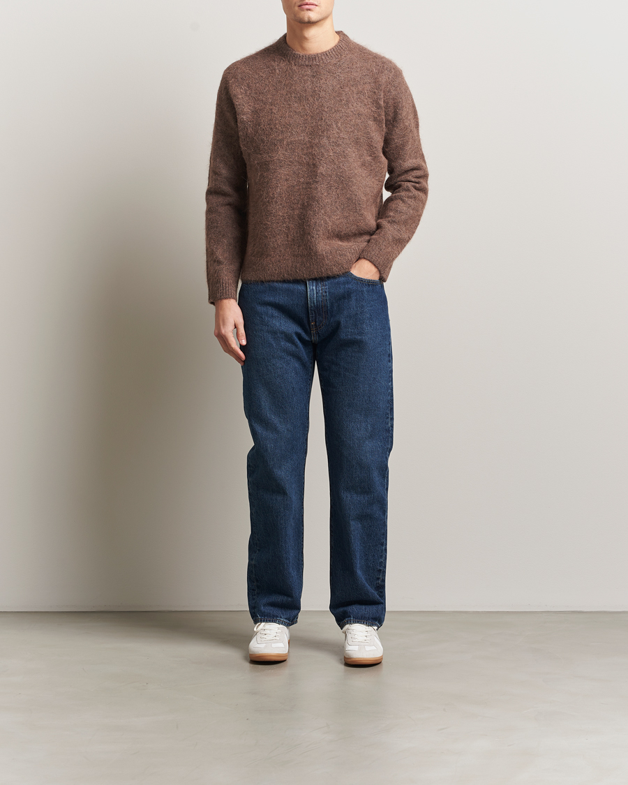 Herren | Pullover | NN07 | Russell Alpaca Knitted Crew Neck Mable Husk
