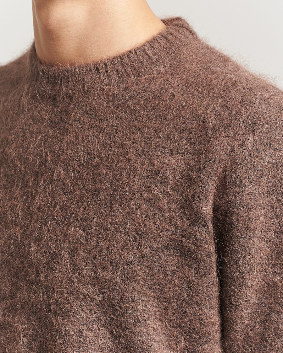 Herren | Pullover | NN07 | Russell Alpaca Knitted Crew Neck Mable Husk