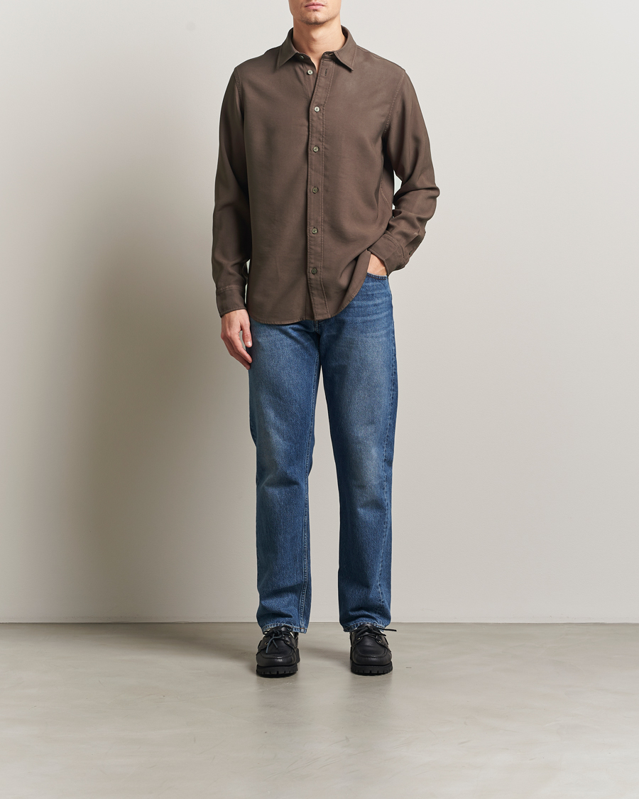 Herren | Hemden | NN07 | Colby Viscose Shirt Mable Husk