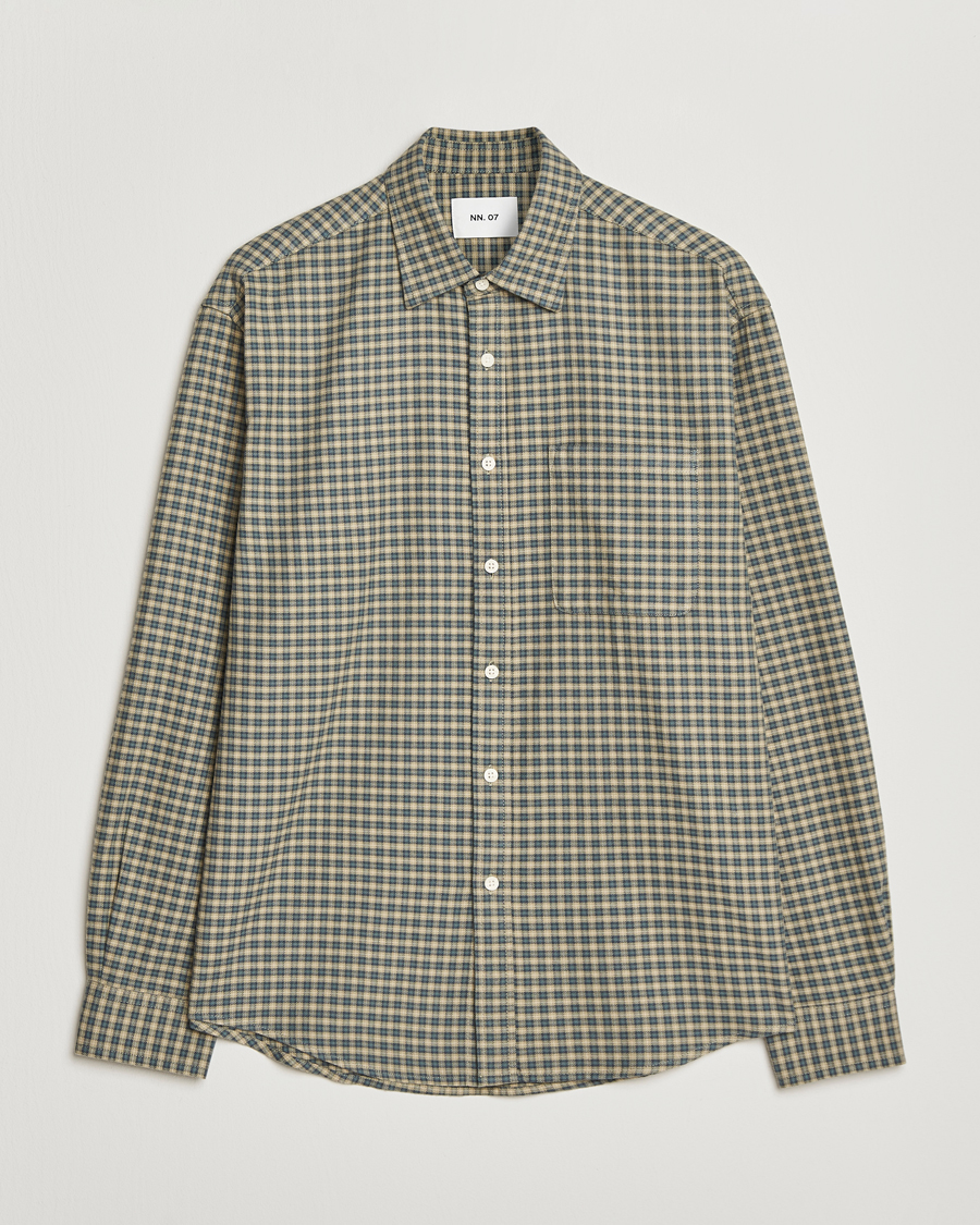 Herren | Hemden | NN07 | Deon Flannel Checked Shirt Coral