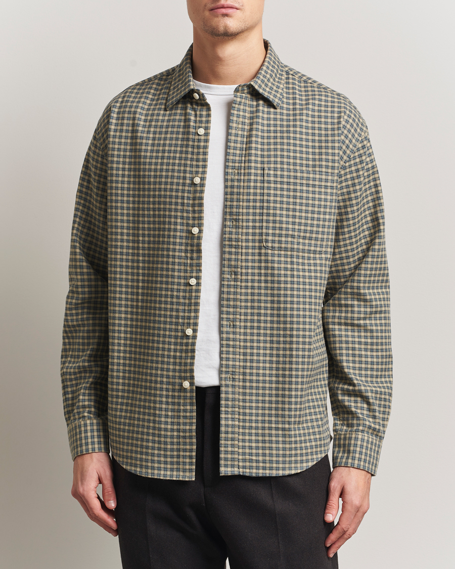 Herren | Hemden | NN07 | Deon Flannel Checked Shirt Coral