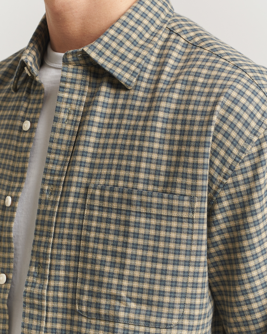 Herren | Hemden | NN07 | Deon Flannel Checked Shirt Coral