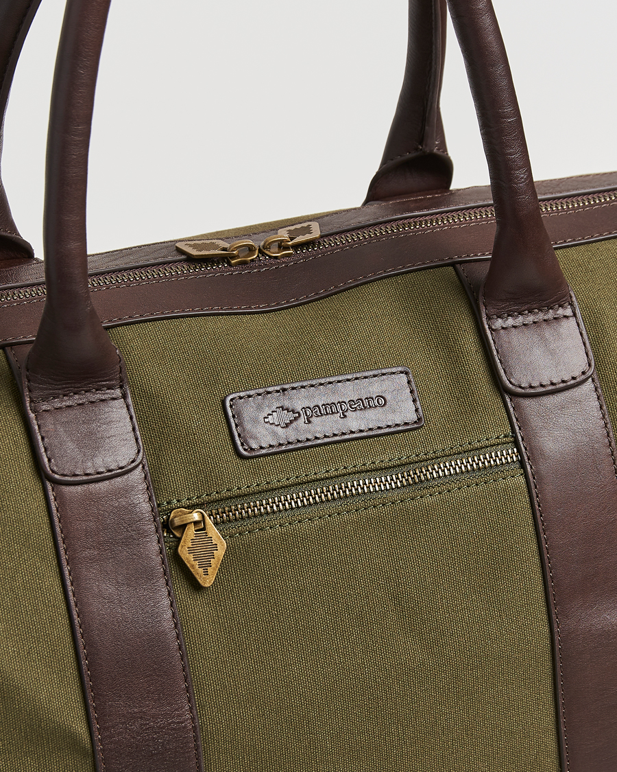Herren | Taschen | Pampeano | Varon Small Canvas Weekend Bag Forest