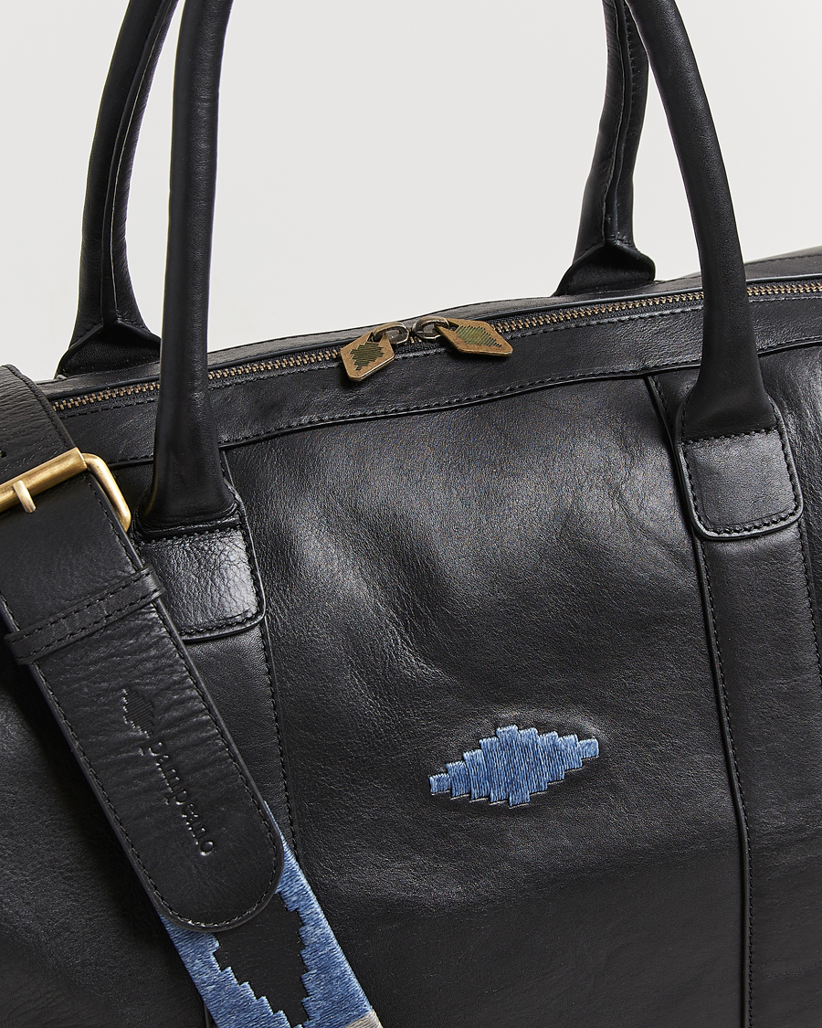 Herren | Taschen | Pampeano | Varon Small Leather Weekend Bag Black