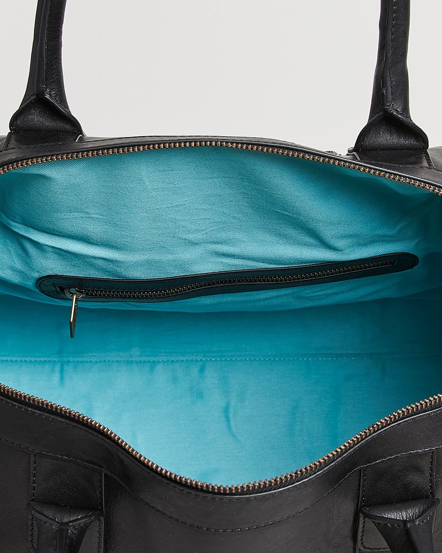 Herren | Taschen | Pampeano | Varon Small Leather Weekend Bag Black