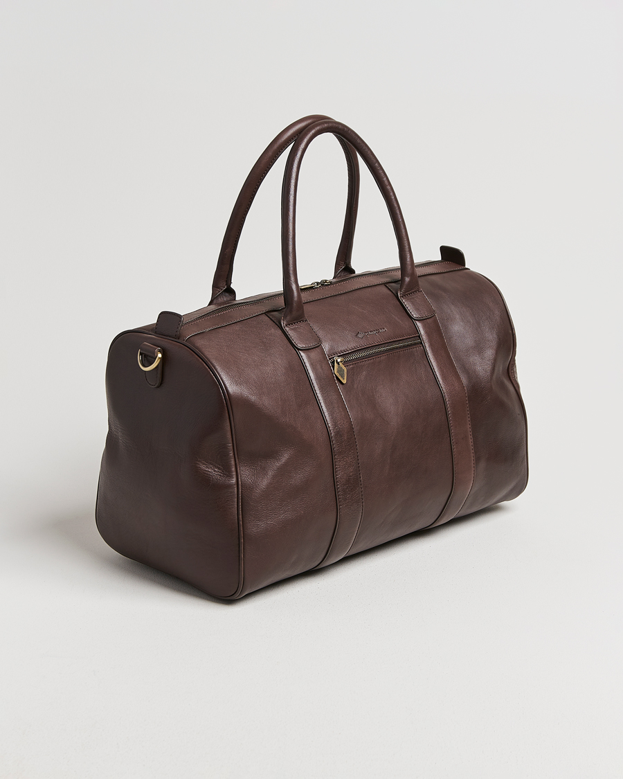 Herren | Taschen | Pampeano | Varon Small Leather Weekend Bag Brown
