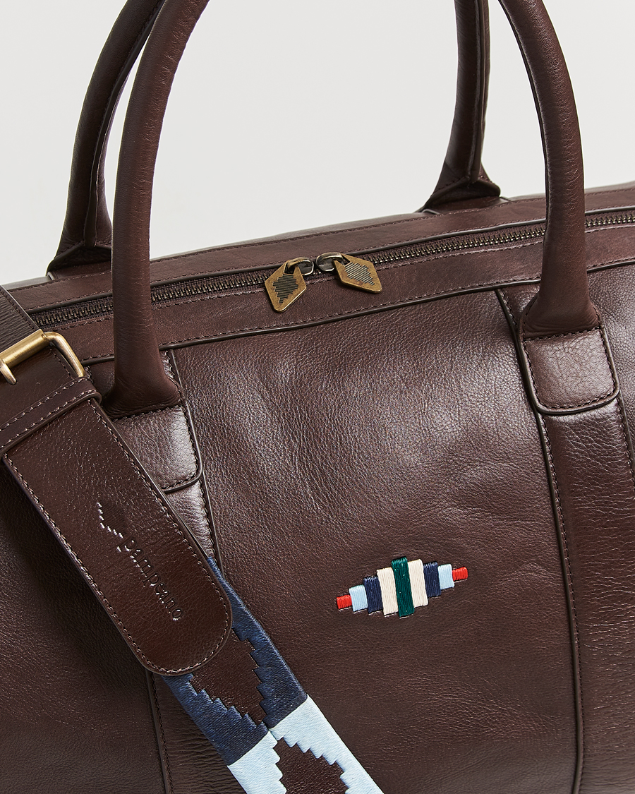 Herren | Taschen | Pampeano | Varon Small Leather Weekend Bag Brown
