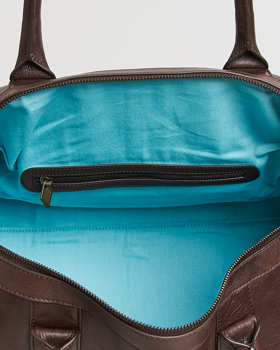 Herren | Taschen | Pampeano | Varon Small Leather Weekend Bag Brown