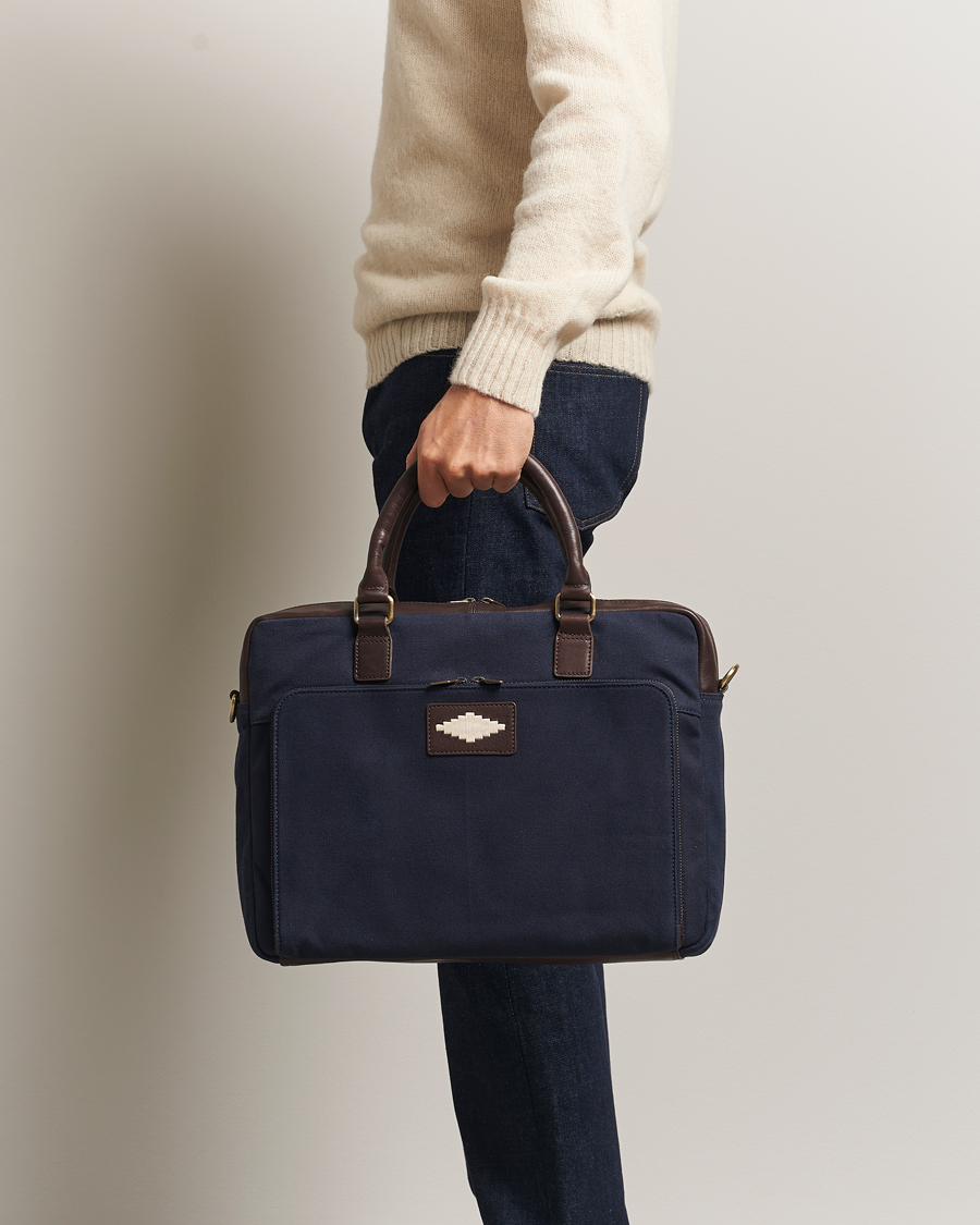 Herren | Taschen | Pampeano | Mensajero Canvas Briefcase Navy