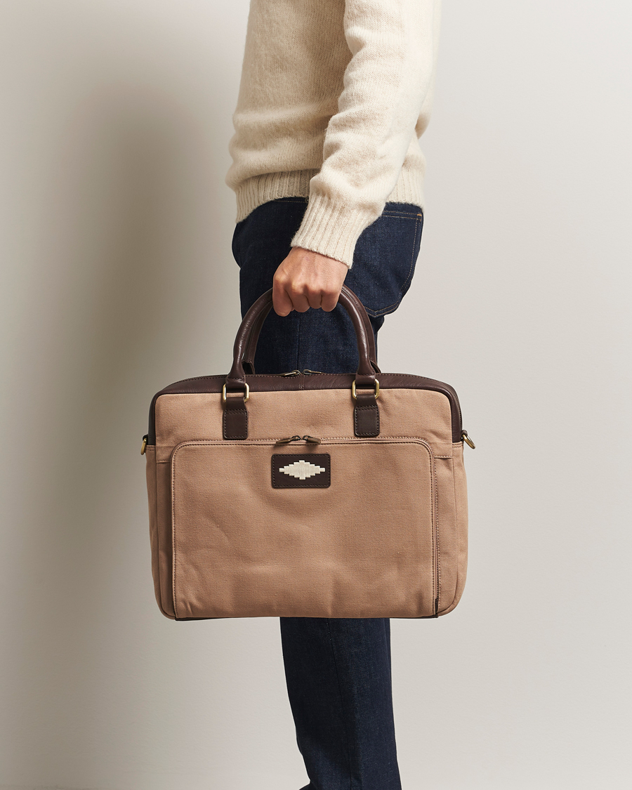Herren | Taschen | Pampeano | Mensajero Canvas Briefcase Sand