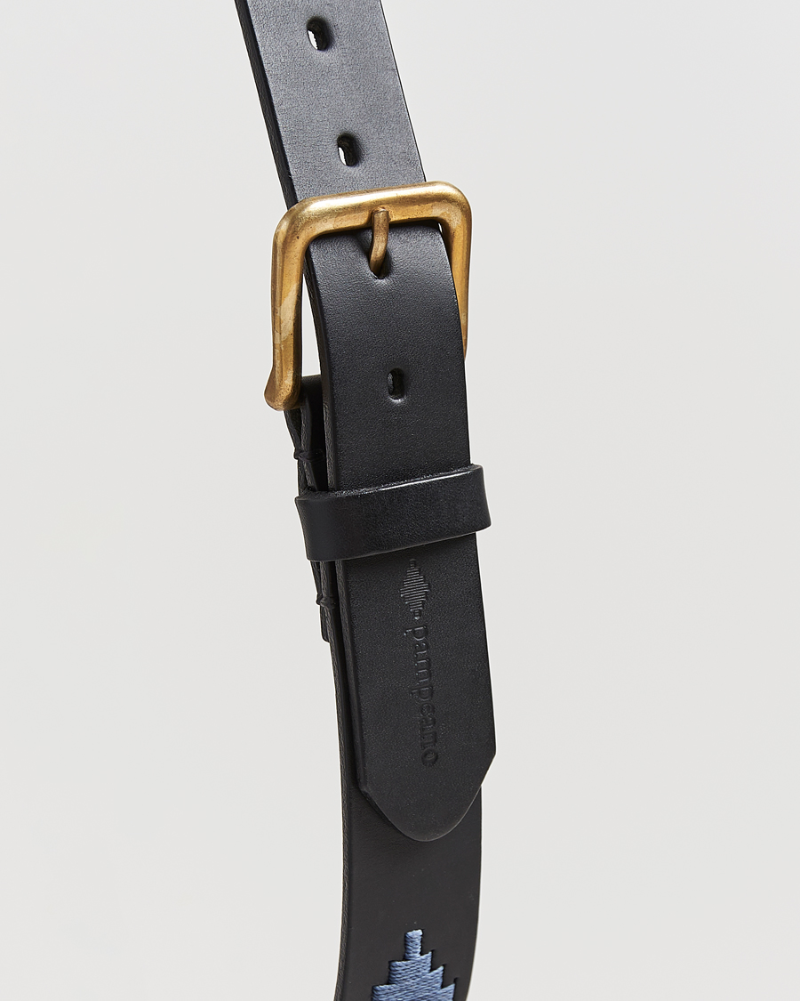 Herren | Gürtel | Pampeano | Sierra Hand Stitched Classic Leather Belt 3,5cm Black