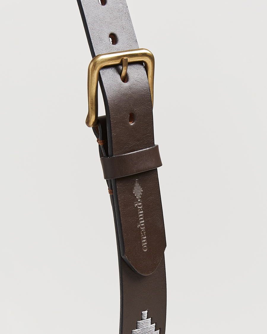 Herren | Gürtel | Pampeano | Tornado Hand Stitched Classic Leather Belt 3,5cm Brown