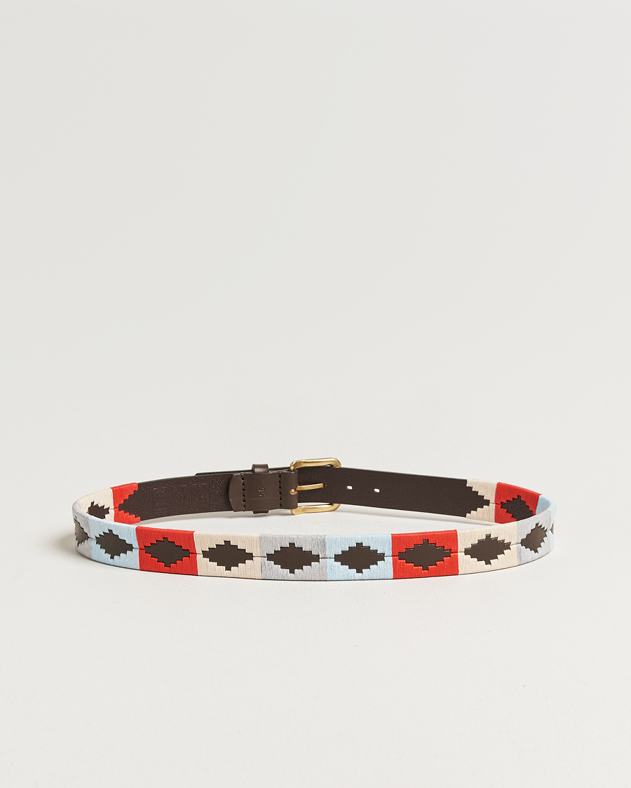 Herren | Gürtel | Pampeano | Brisa Hand Stitched Classic Leather Belt 3,5cm Multi