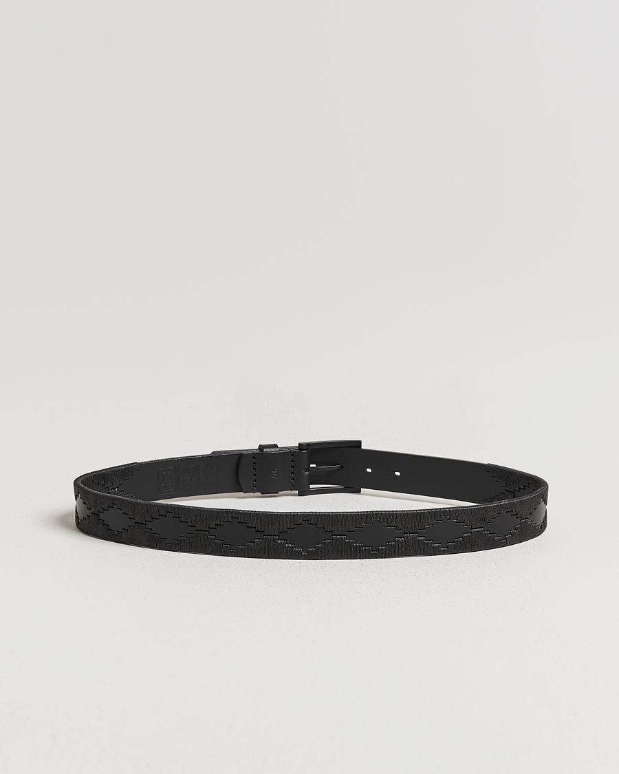 Herren | Gürtel | Pampeano | Bordado Hand Stitched Classic Leather Belt 3,5cm Black