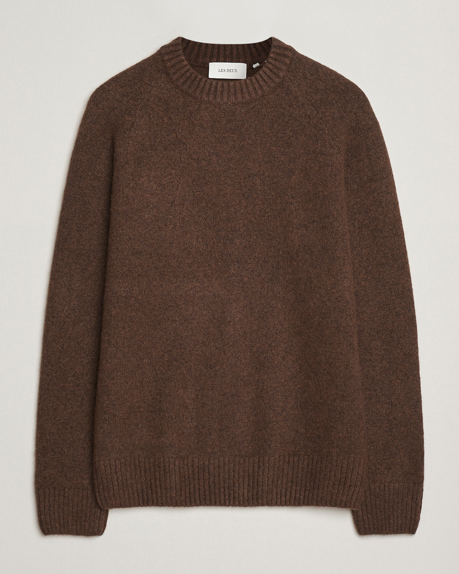 Herren | Pullover | LES DEUX | Gilbert Crew Neck Knit Slate Brown