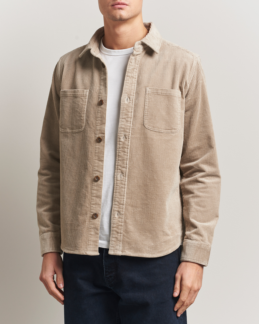 Herren | Hemden | LES DEUX | Kody Corduroy Overshirt Light Sand