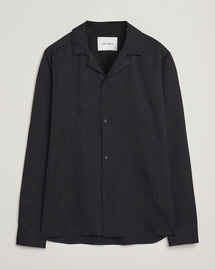 Herren | Hemden | LES DEUX | Jasper Jaquard Shirt Black