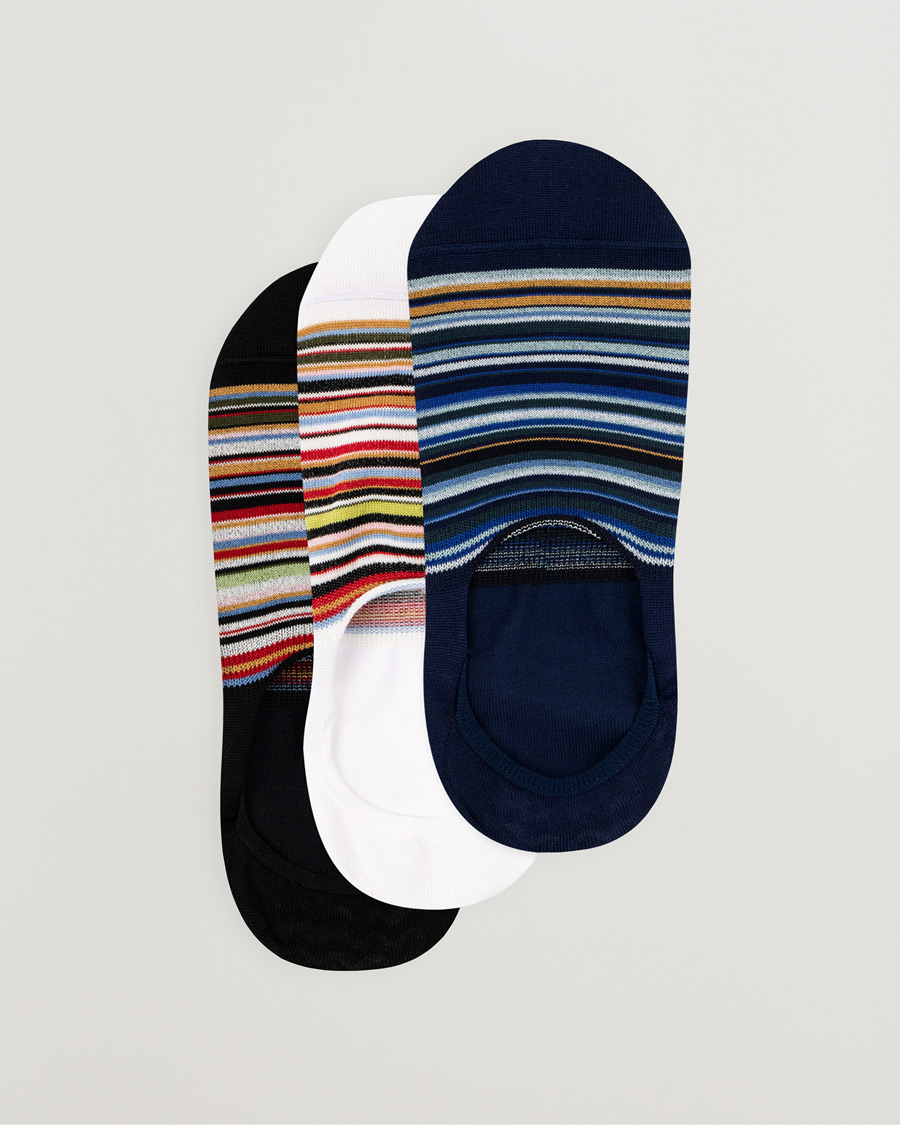 Herren | Unterwäsche | Paul Smith | 3-Pack Signature Striped Invisible Socks Multi