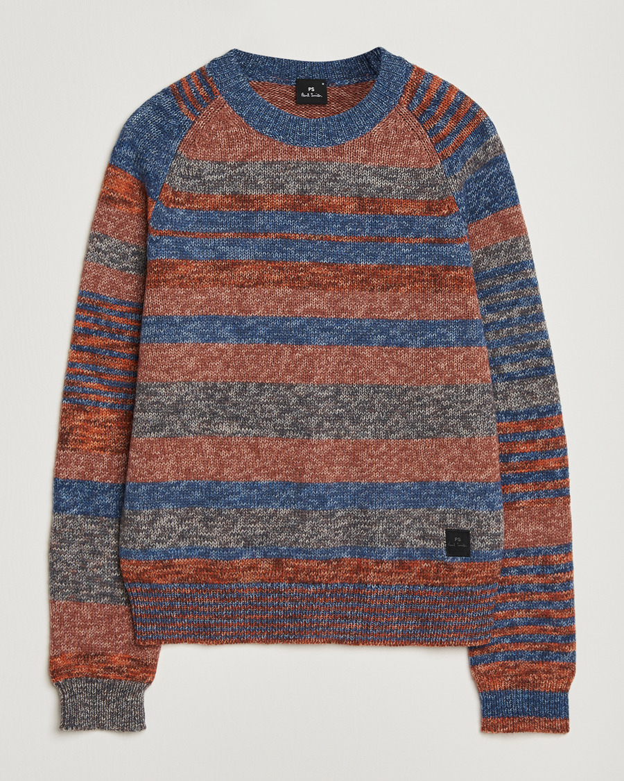 Herren | Pullover | PS Paul Smith | Wool Knitted Striped Sweater Red Multi