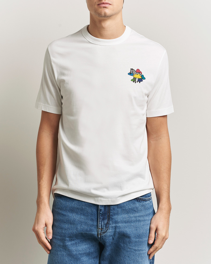 Herren | T-Shirts | PS Paul Smith | Cloud Zebra Printed T-Shirt White