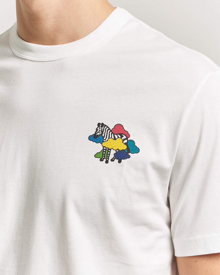 Herren | T-Shirts | PS Paul Smith | Cloud Zebra Printed T-Shirt White