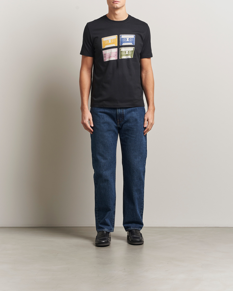 Herren | T-Shirts | PS Paul Smith | Tapes Printed T-Shirt Black