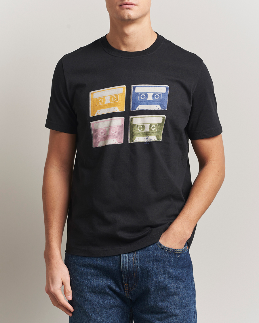 Herren | T-Shirts | PS Paul Smith | Tapes Printed T-Shirt Black