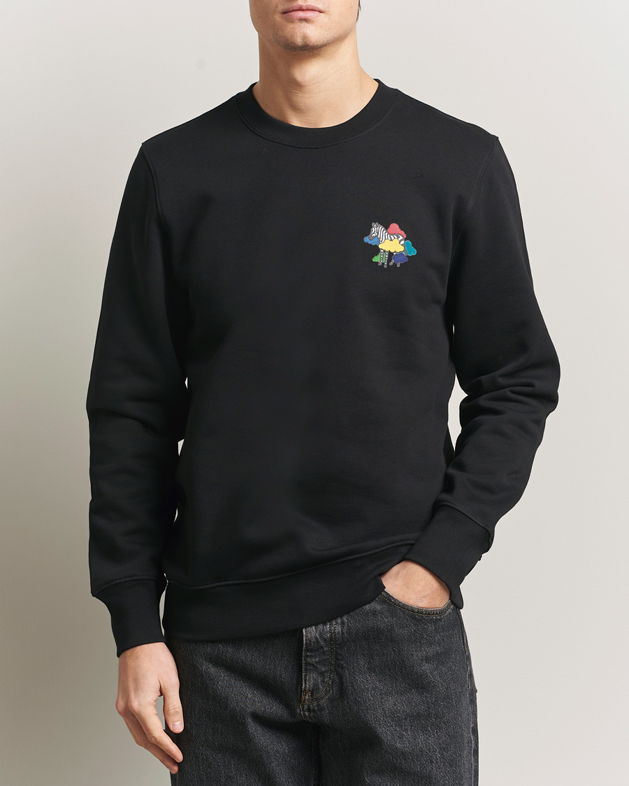 Herren | Pullover | PS Paul Smith | Cloud Zebra Printed Sweatshirt Black