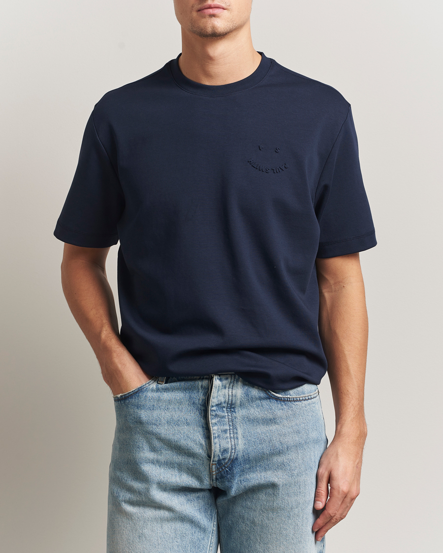 Herren | T-Shirts | PS Paul Smith | Casual Fit Happy T-Shirt Navy