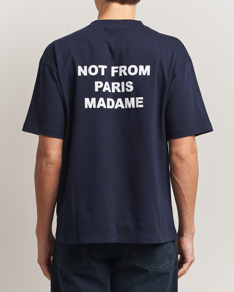 Herren | T-Shirts | Drôle de Monsieur | Slogan T-Shirt Navy