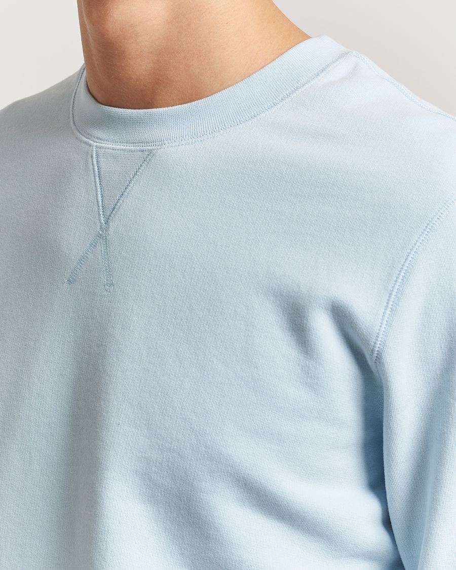 Herren | Pullover | Sunspel | Loopback Sweatshirt Frost Blue