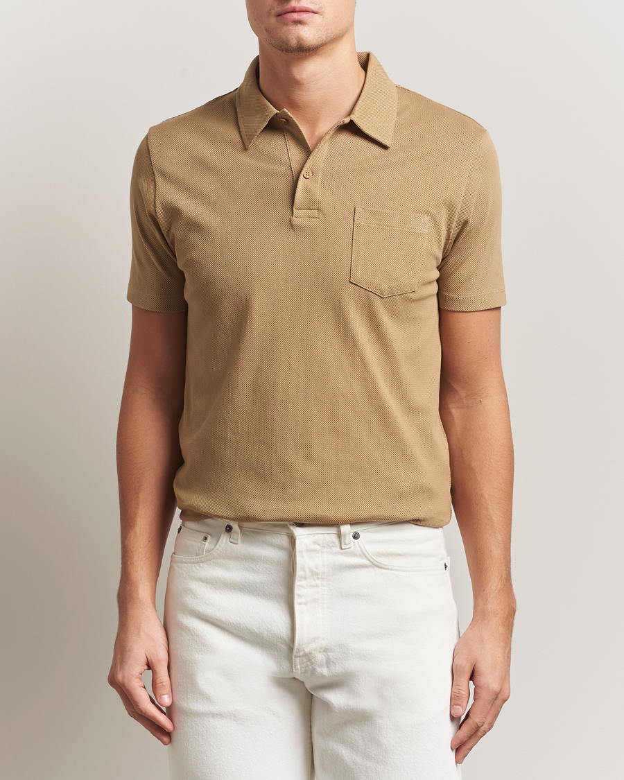Herren | Poloshirts | Sunspel | Riviera Polo Shirt Tan