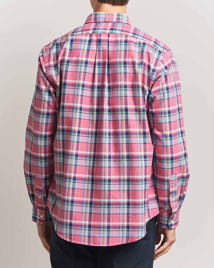 Herren | Westen | Polo Ralph Lauren | Custom Fit Oxford Checked Shirt Pink/Blue
