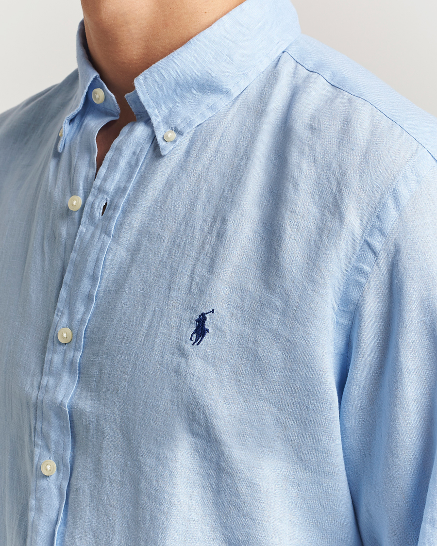 Herren | Hemden | Polo Ralph Lauren | Custom Fit Linen Shirt Office Blue
