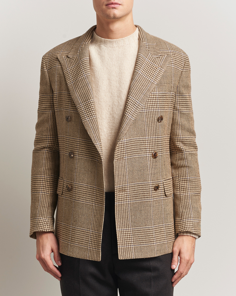 Herren | Sakkos | Polo Ralph Lauren | DB Wool Prince of Wales Blazer Sand/Brown