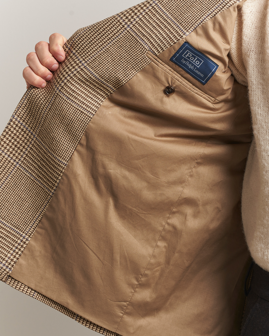 Herren | Sakkos | Polo Ralph Lauren | DB Wool Prince of Wales Blazer Sand/Brown