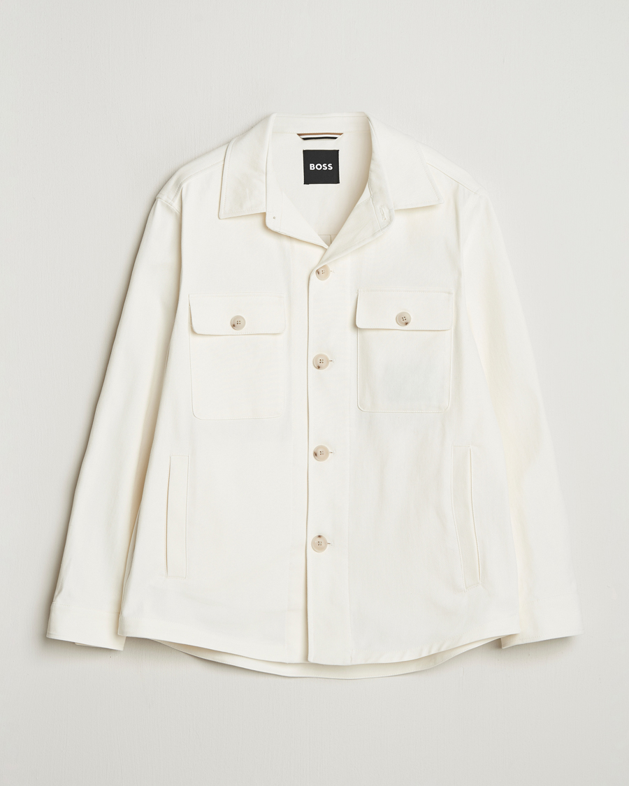 Herren | Hemden | BOSS BLACK | Carper Cotton Twill Overshirt Natural