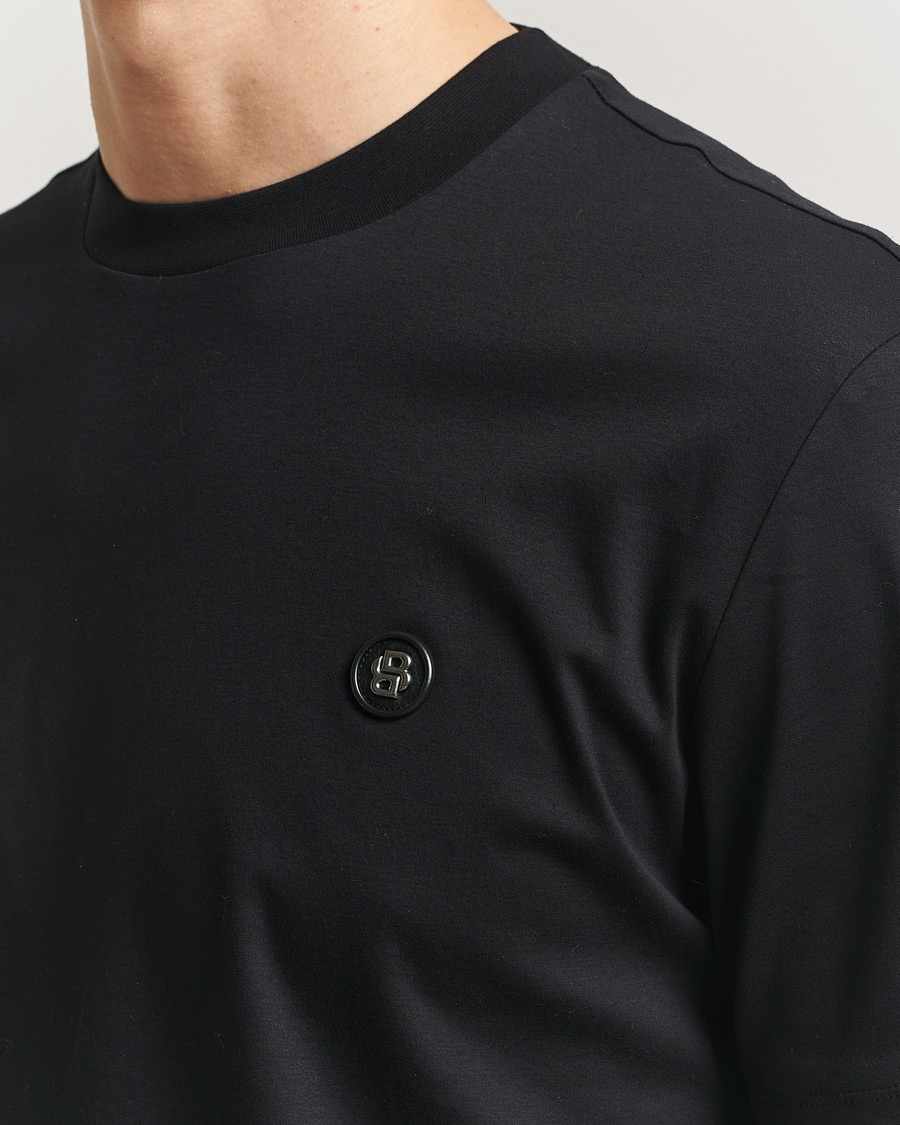 Herren | T-Shirts | BOSS BLACK | Taut Regular Fit T-Shirt Black