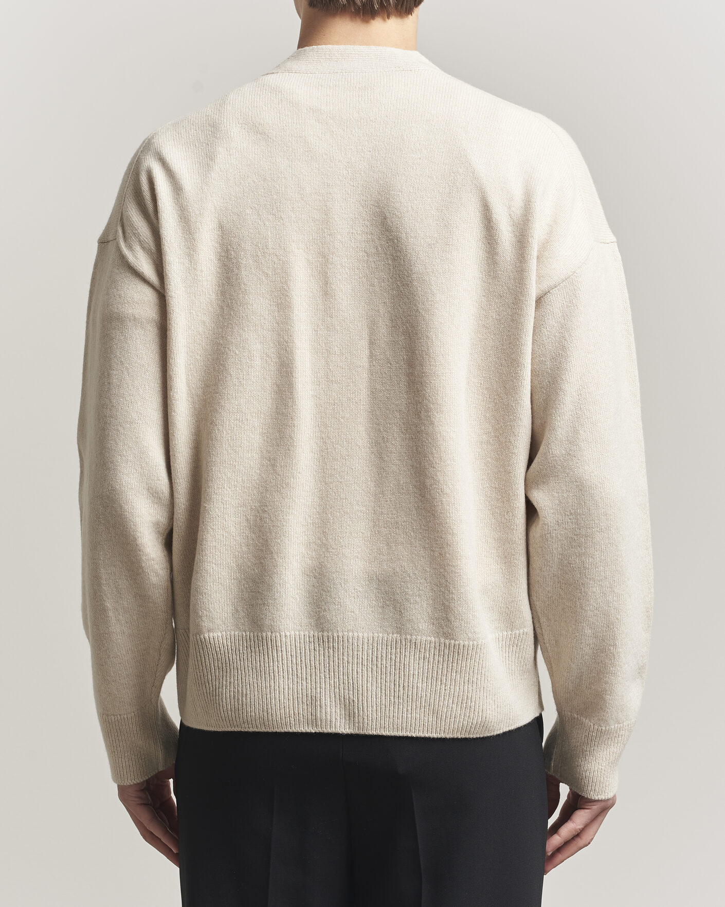 Herren | Pullover | BOSS BLACK | Ucone Wool Knitted Cardigan Open White