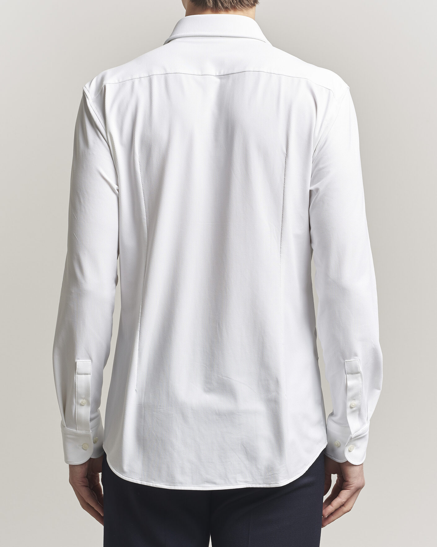 Herren | Hemden | BOSS BLACK | Hank Structured Jersey Shirt White