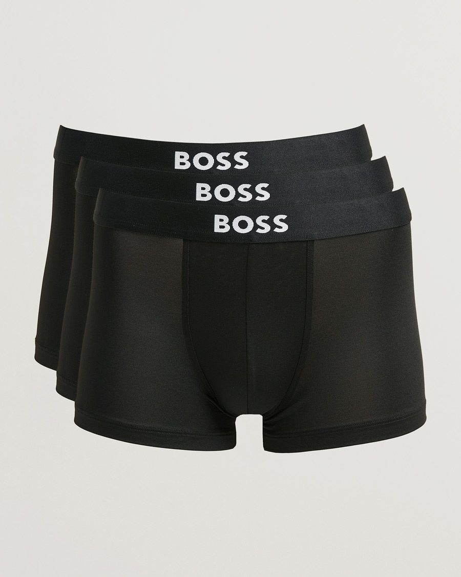 Herren | Unterwäsche | BOSS BLACK | 3-Pack Microfibre Trunk Black