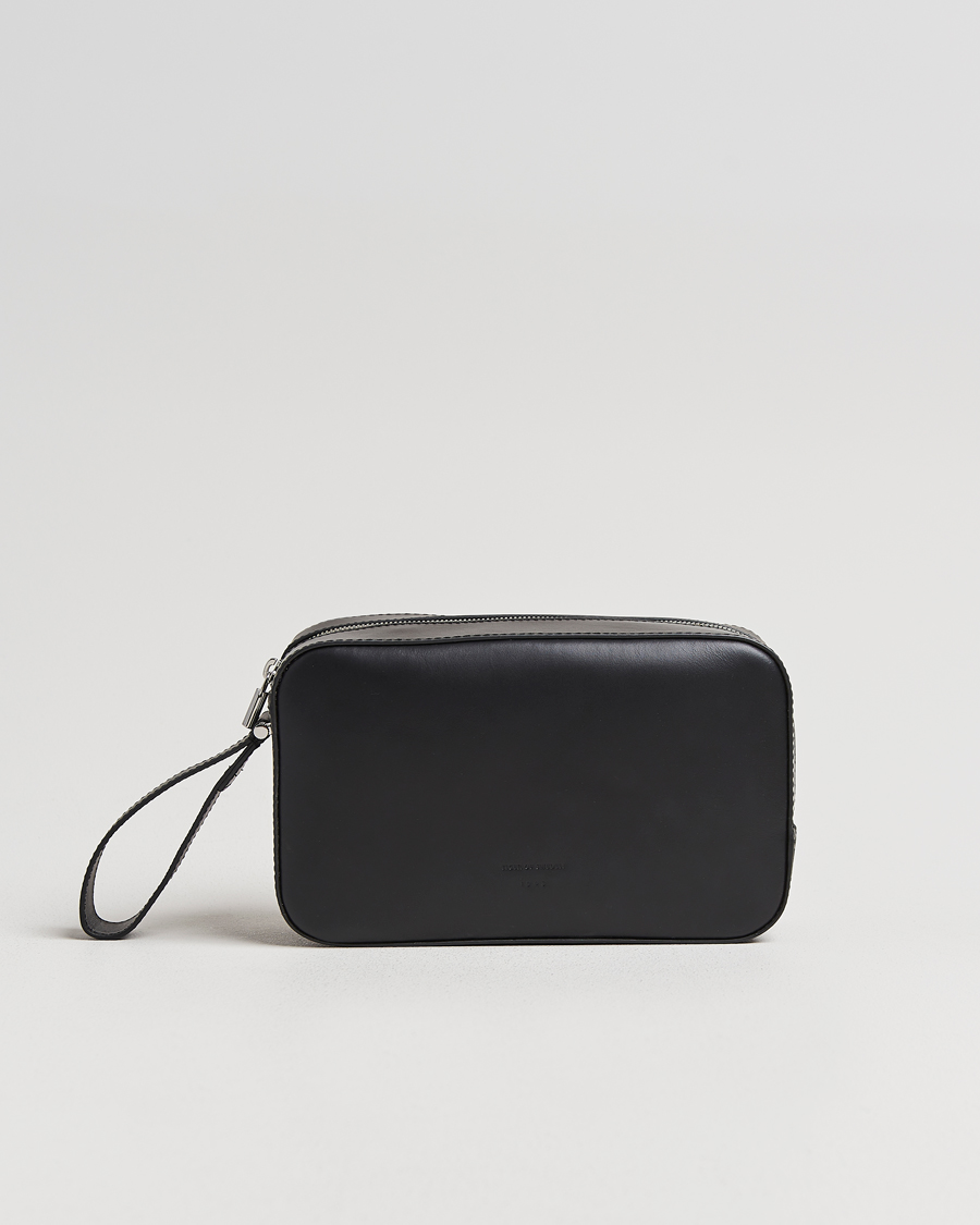 Herren | Taschen | Tiger of Sweden | Balnea Smooth Leather Washbag Black