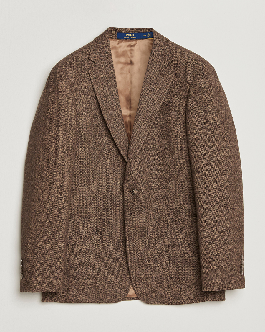 Herren | Sakkos | Polo Ralph Lauren | Herringbone Single Breasted Sportcoat Brown/Tan