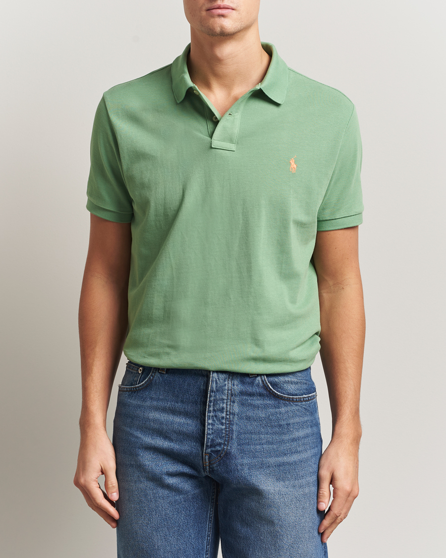 Herren | Poloshirts | Polo Ralph Lauren | Custom Slim Fit Polo Outback Green
