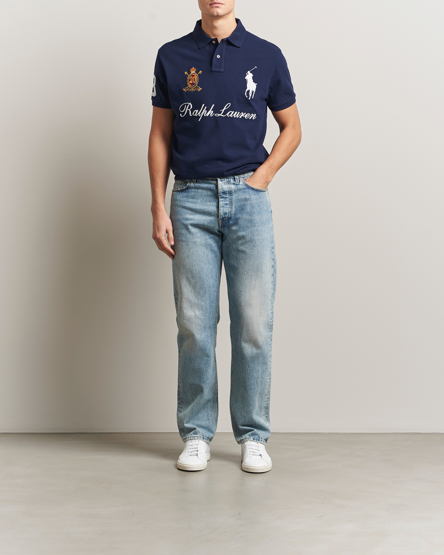 Herren | Poloshirts | Polo Ralph Lauren | Custom Slim Fit Big Pony Polo Cruise Navy