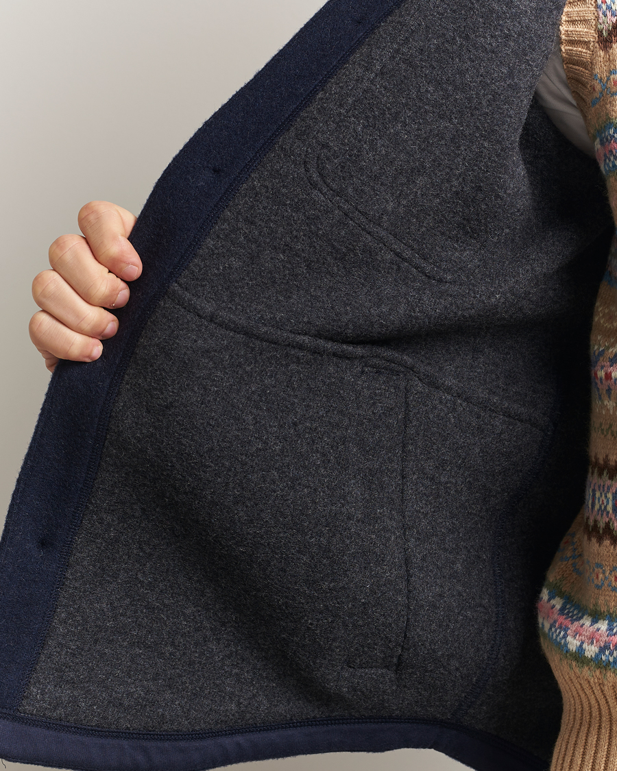 Herren | Hemden | Polo Ralph Lauren | Brushed Double Knitted Overshirt Worth Navy Heather