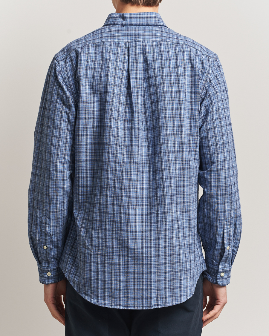 Herren | Hemden | Polo Ralph Lauren | Custom Fit Checked Shirt Blue Heather Multi