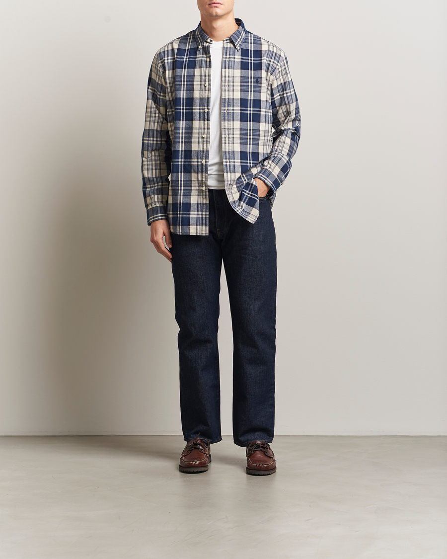 Herren | Hemden | Polo Ralph Lauren | Custom Fit Checked Shirt White/Navy Multi