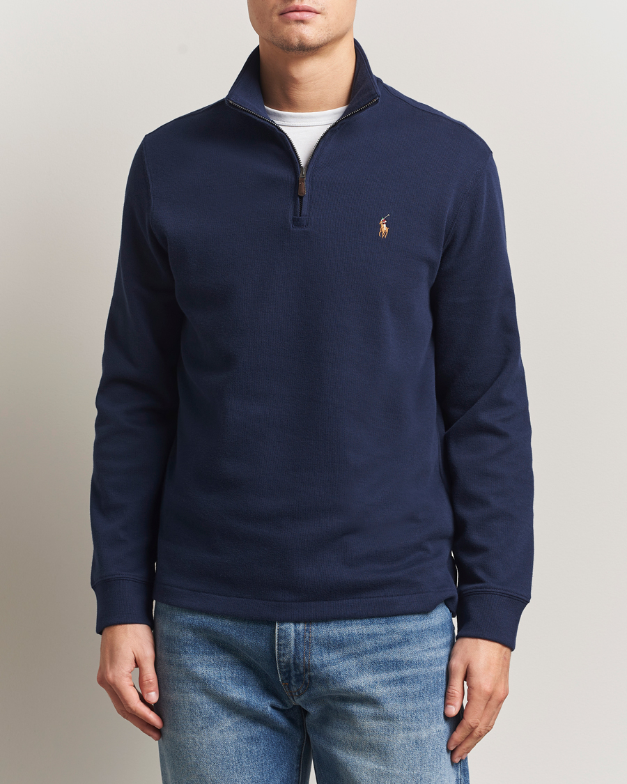 Herren | Pullover | Polo Ralph Lauren | Double Knitted Half Zip Cruise Navy